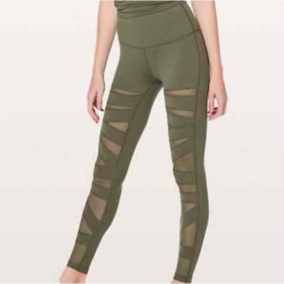 Lululemon Wunder Under Leggings  Hi-RiseTech Mesh XS / 0 - Picture 1 of 12